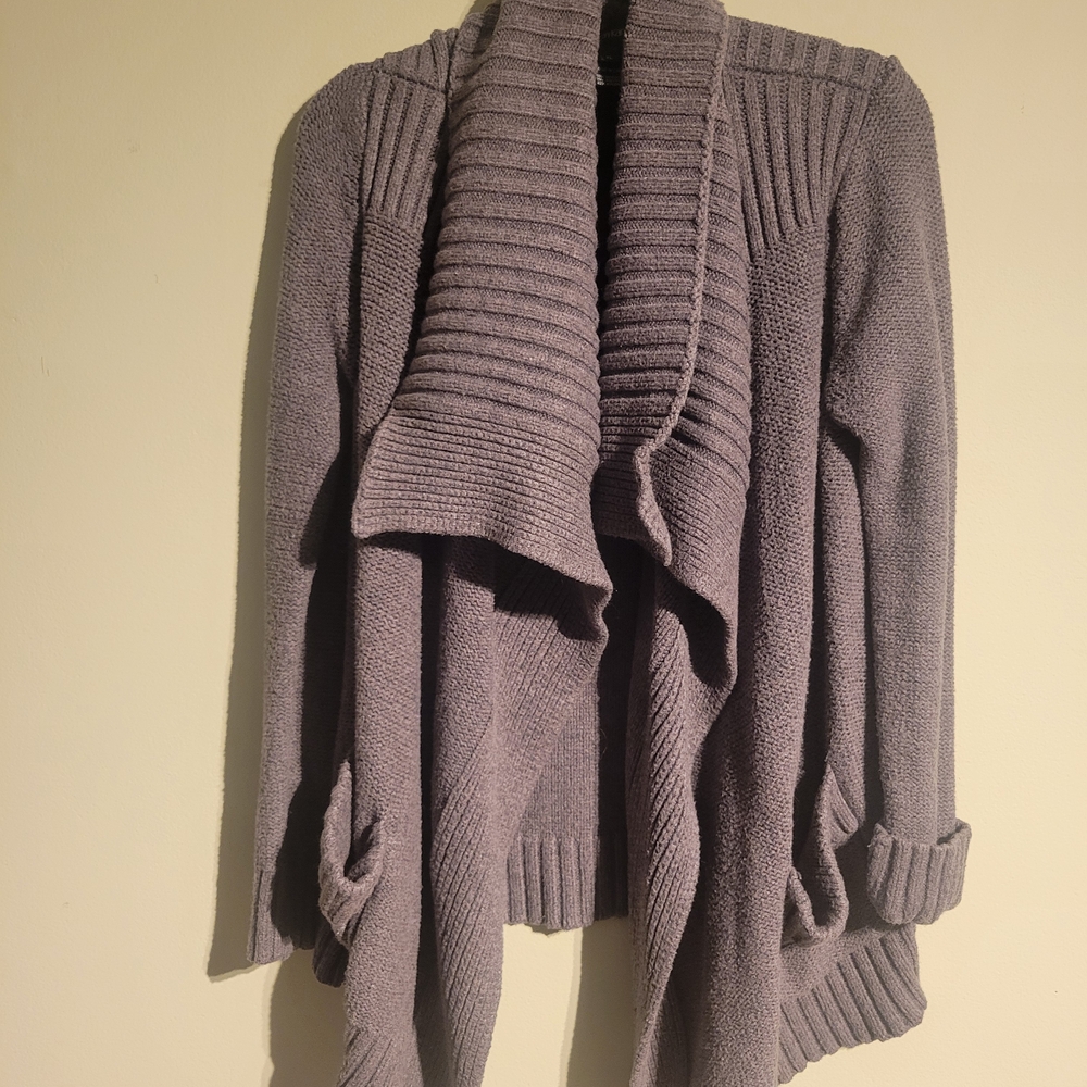 Karen Kane Charcoal Open Front Cardigan